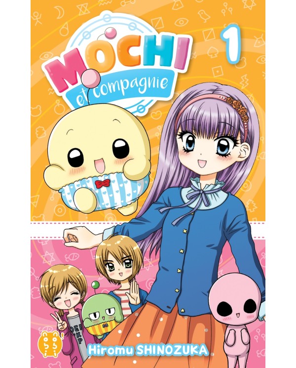 Couverture française de Mochi et compagnie, tome 1, édition nobi nobi!